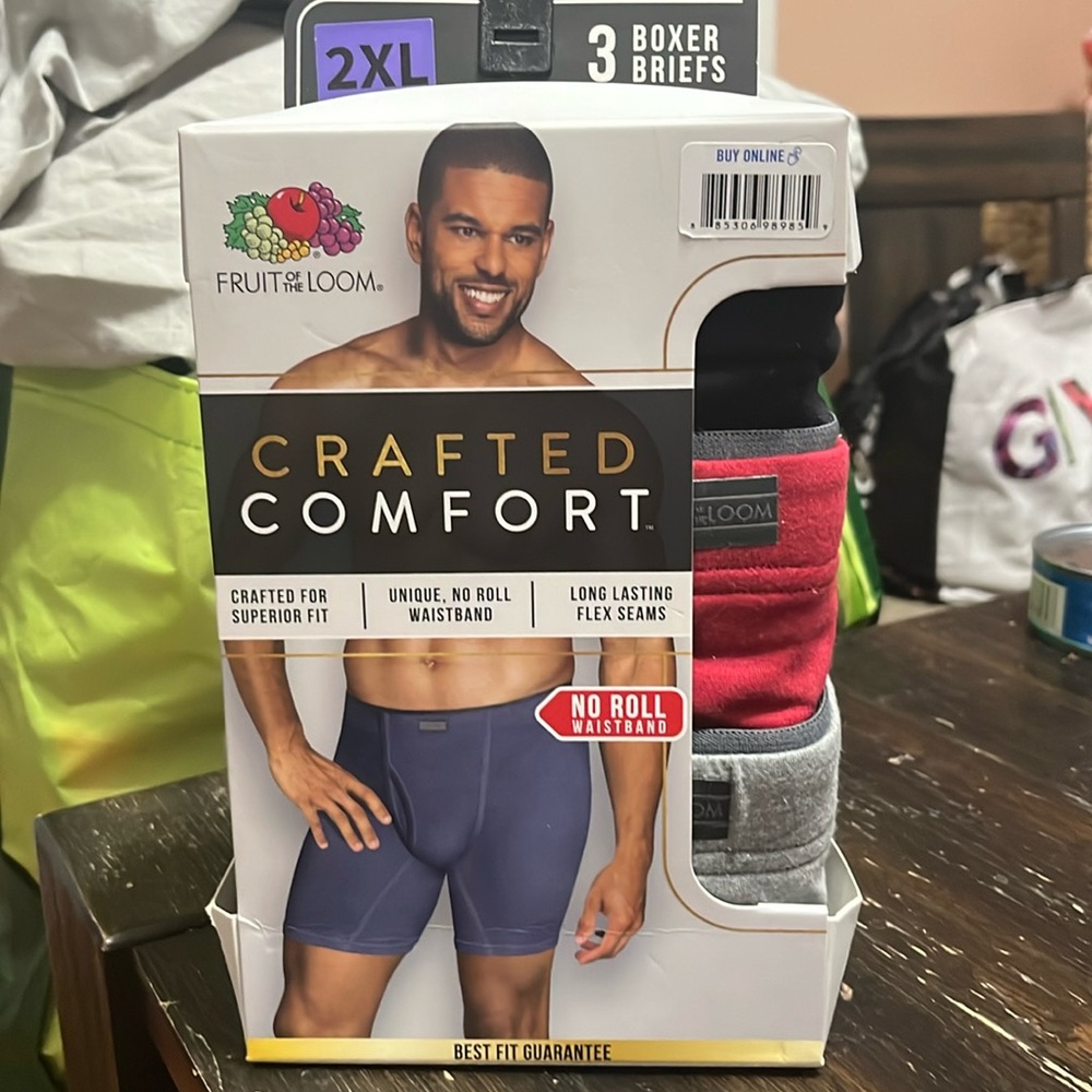 Fruit of the Loom - Boxer Briefs - 3 pack - Size: 2XL -NWT